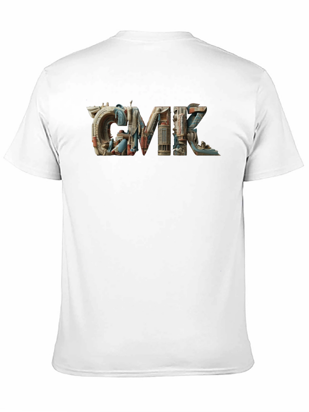Architectural CMK Graphic T-Shirt - Black Cotton Blend