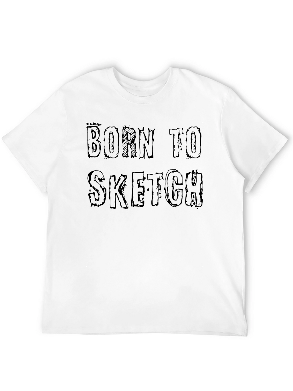 Born to Sketch Black Graphic T-Shirt