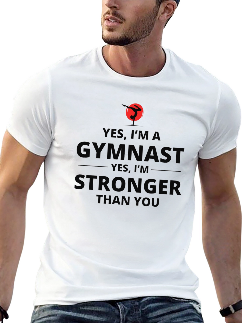 Gymnast Stronger Than You - T-Shirt