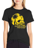 Summer Classic Surf Naked Graphic T-Shirt