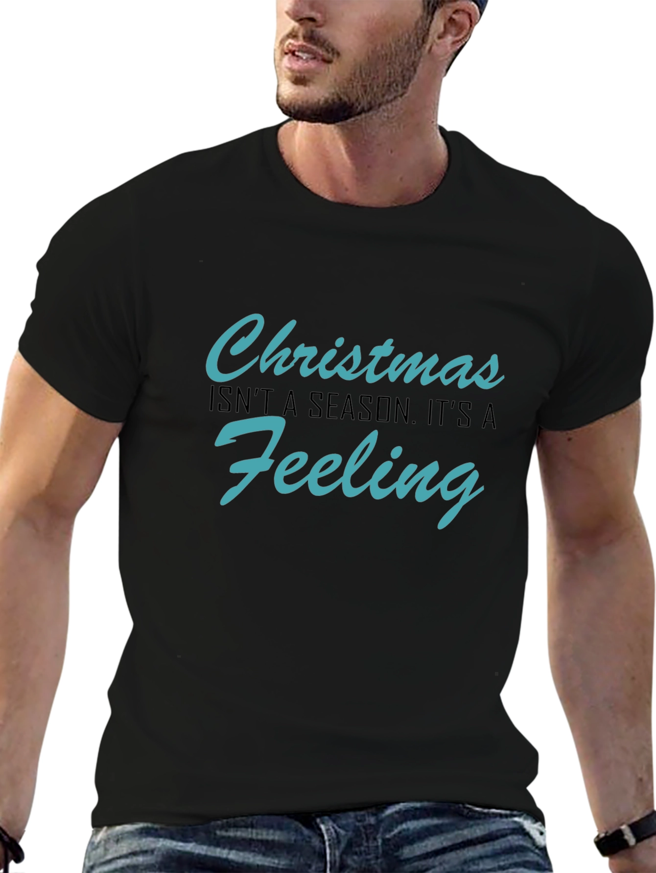 Christmas Feeling Graphic Tee - Holiday Spirit T-Shirt
