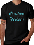 Christmas Feeling Graphic Tee - Holiday Spirit T-Shirt