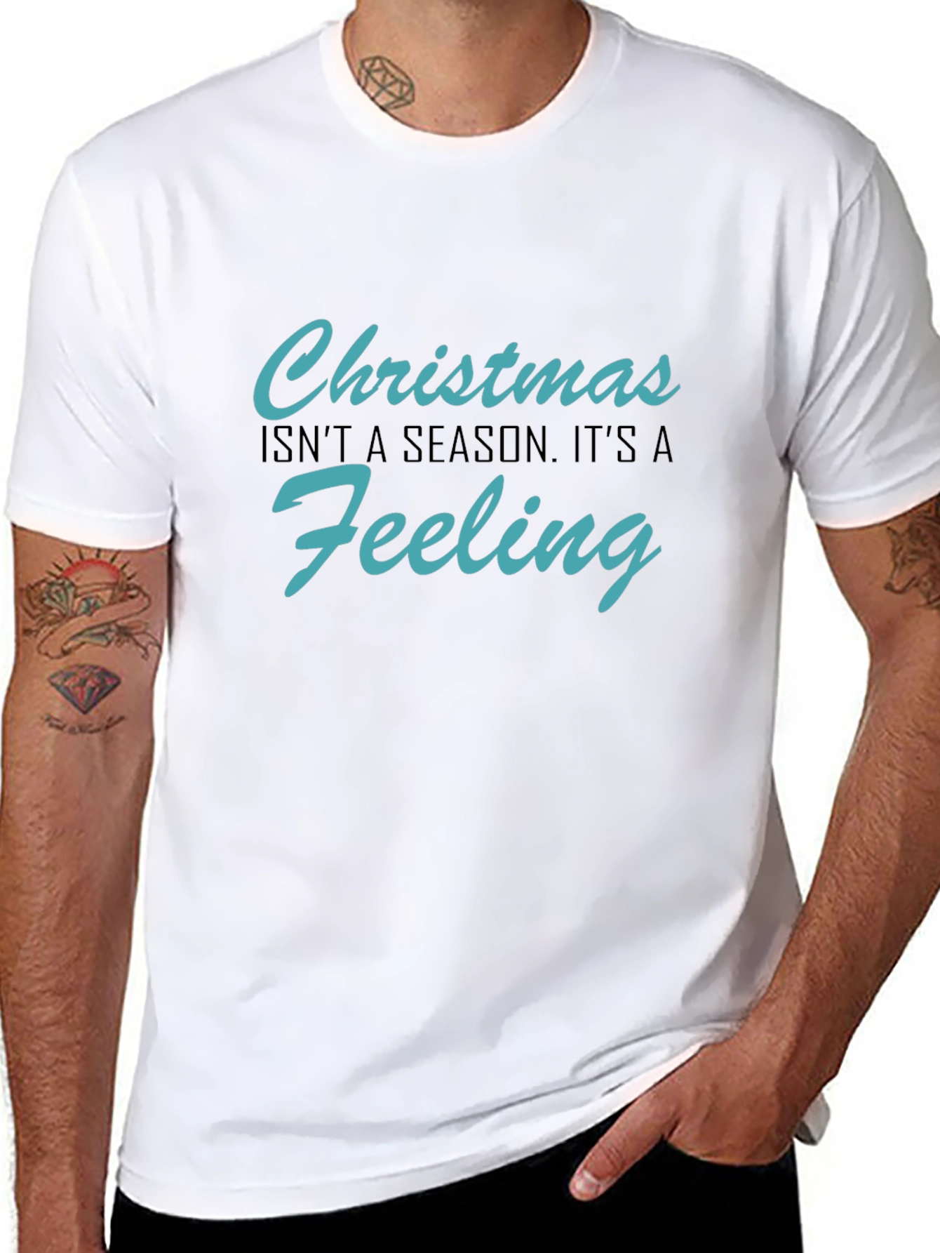 Christmas Feeling Graphic Tee - Holiday Spirit T-Shirt
