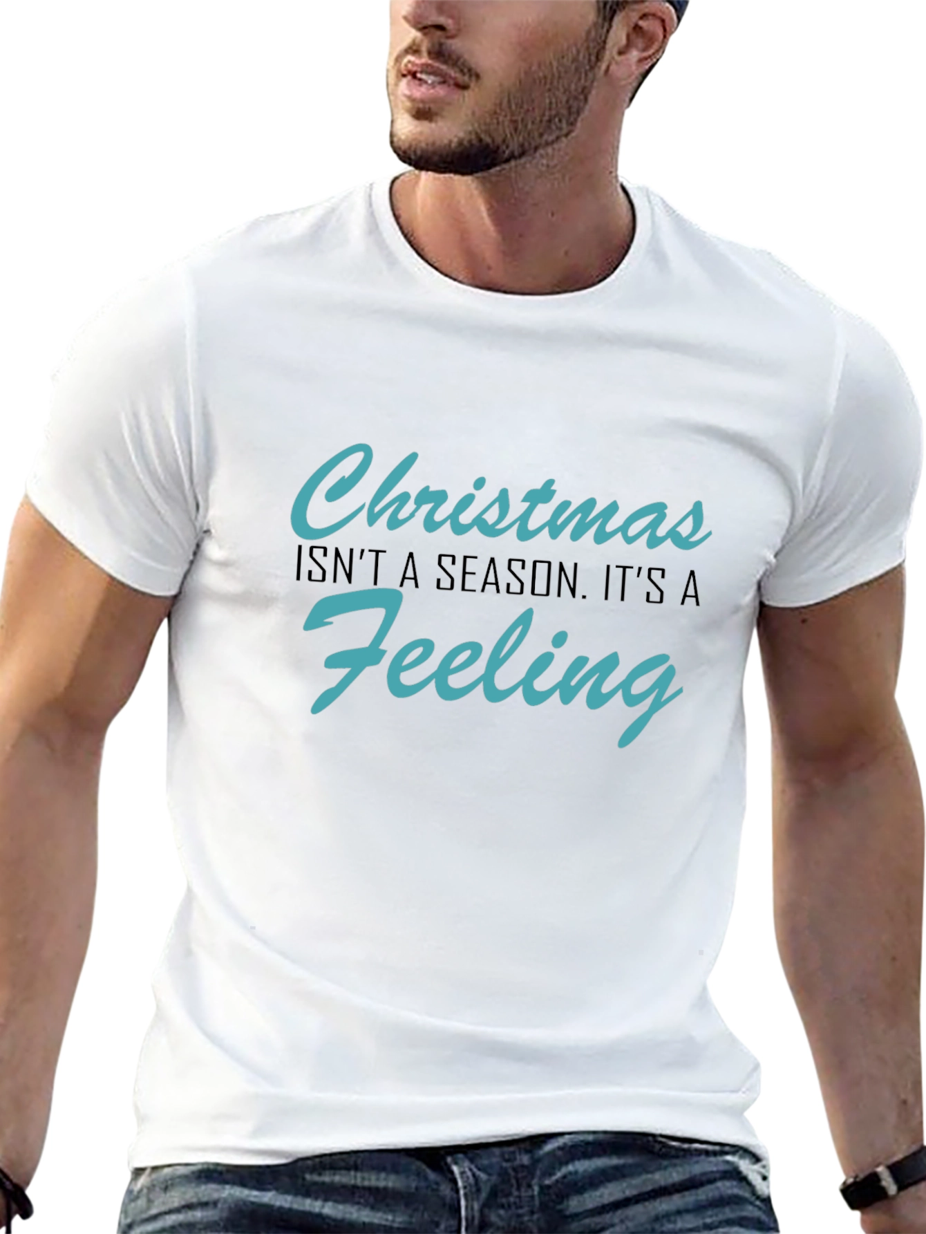 Christmas Feeling Graphic Tee - Holiday Spirit T-Shirt
