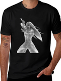 Unique Graphic Tee - Manga Samurai Style