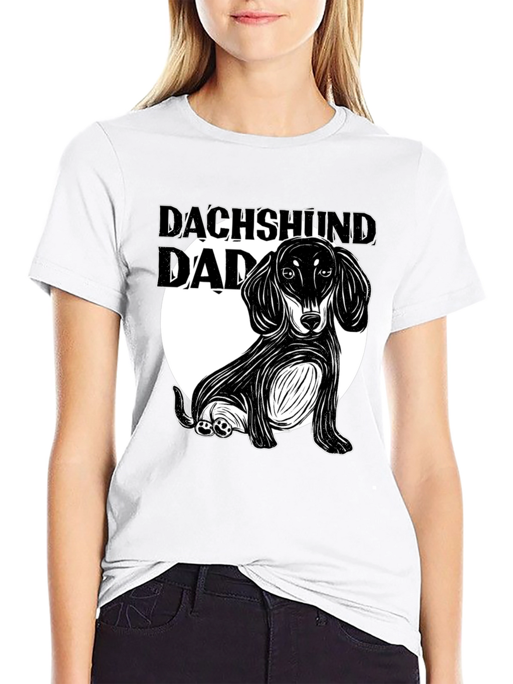 Dachshund Dad Graphic T-Shirt