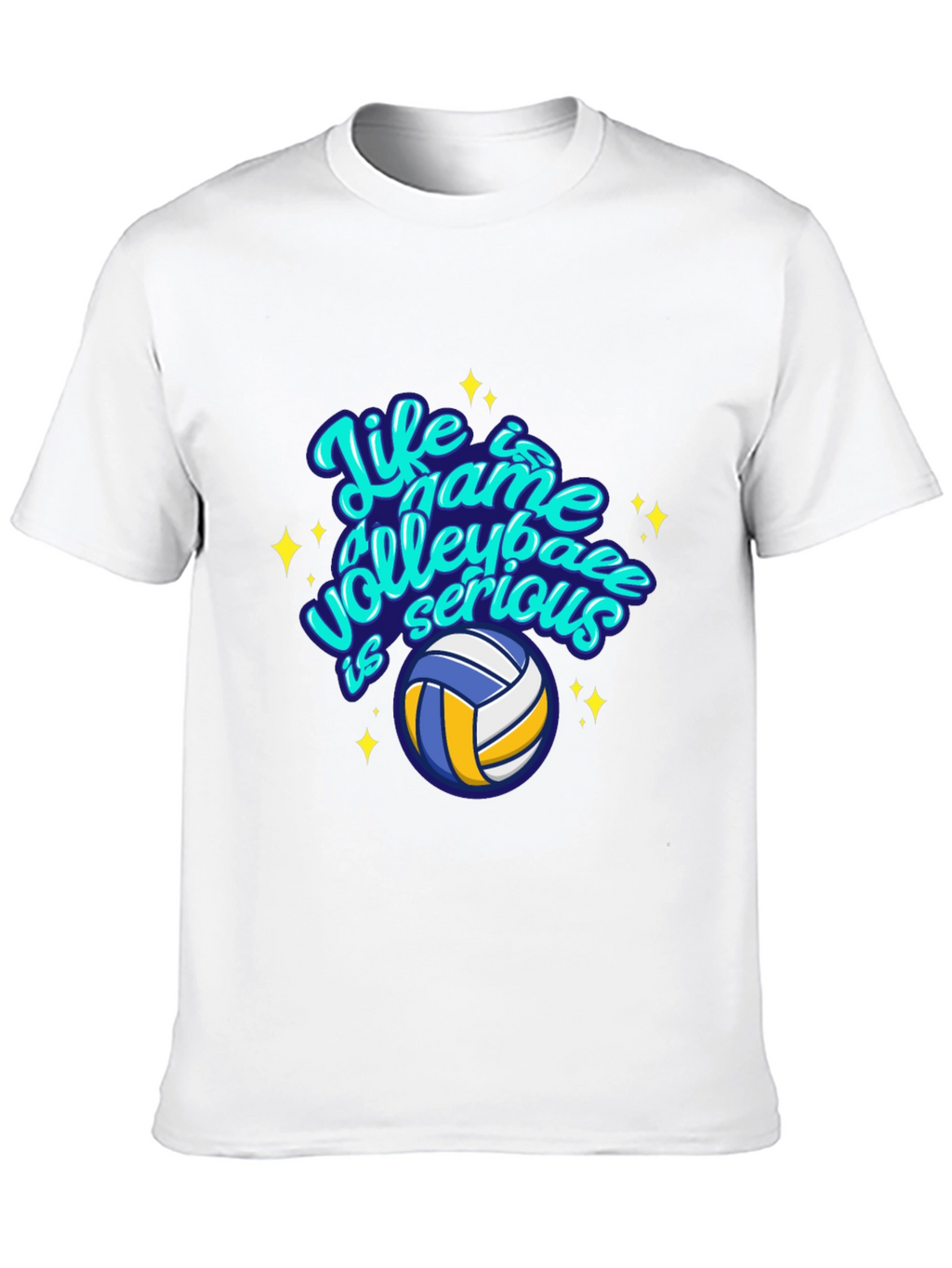 Volleyball Life Game Graphic Tee - Casual Comfort