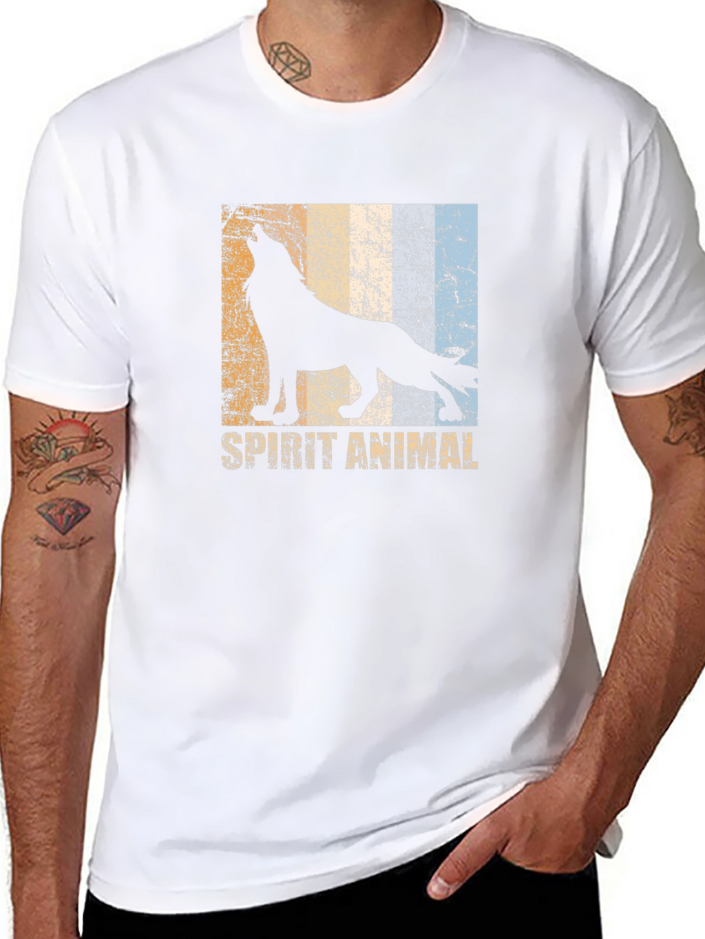 Spirit Animal Wolf Graphic T-Shirt