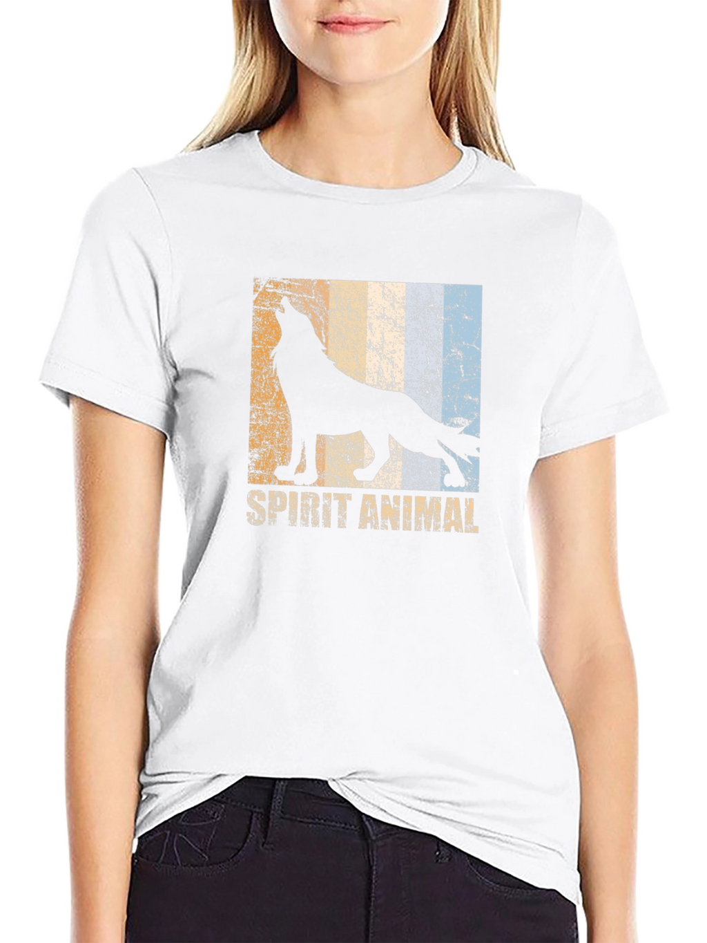 Spirit Animal Wolf Graphic T-Shirt