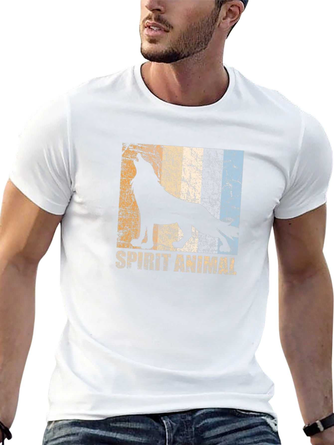 Spirit Animal Wolf Graphic T-Shirt