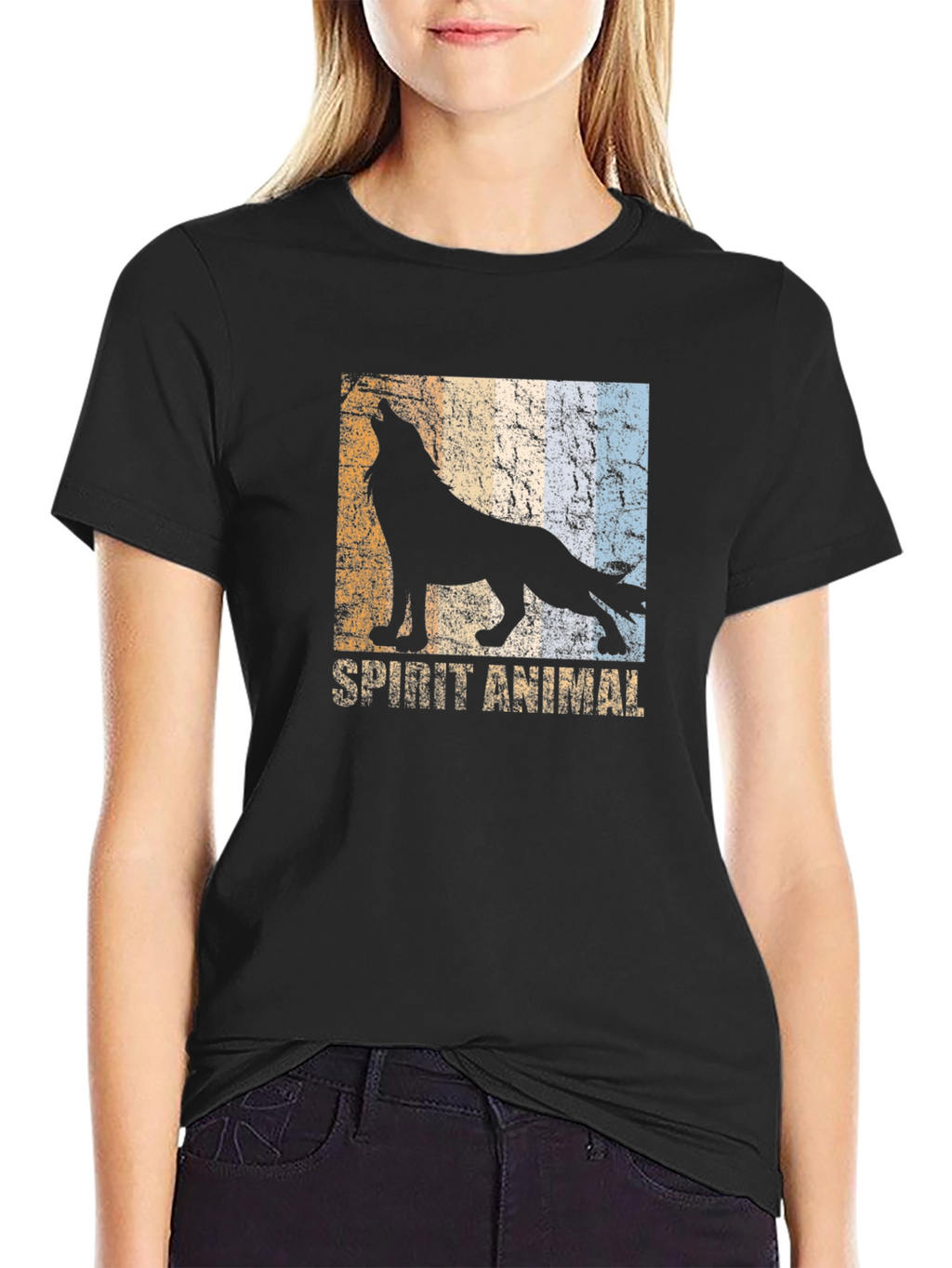 Spirit Animal Wolf Graphic T-Shirt