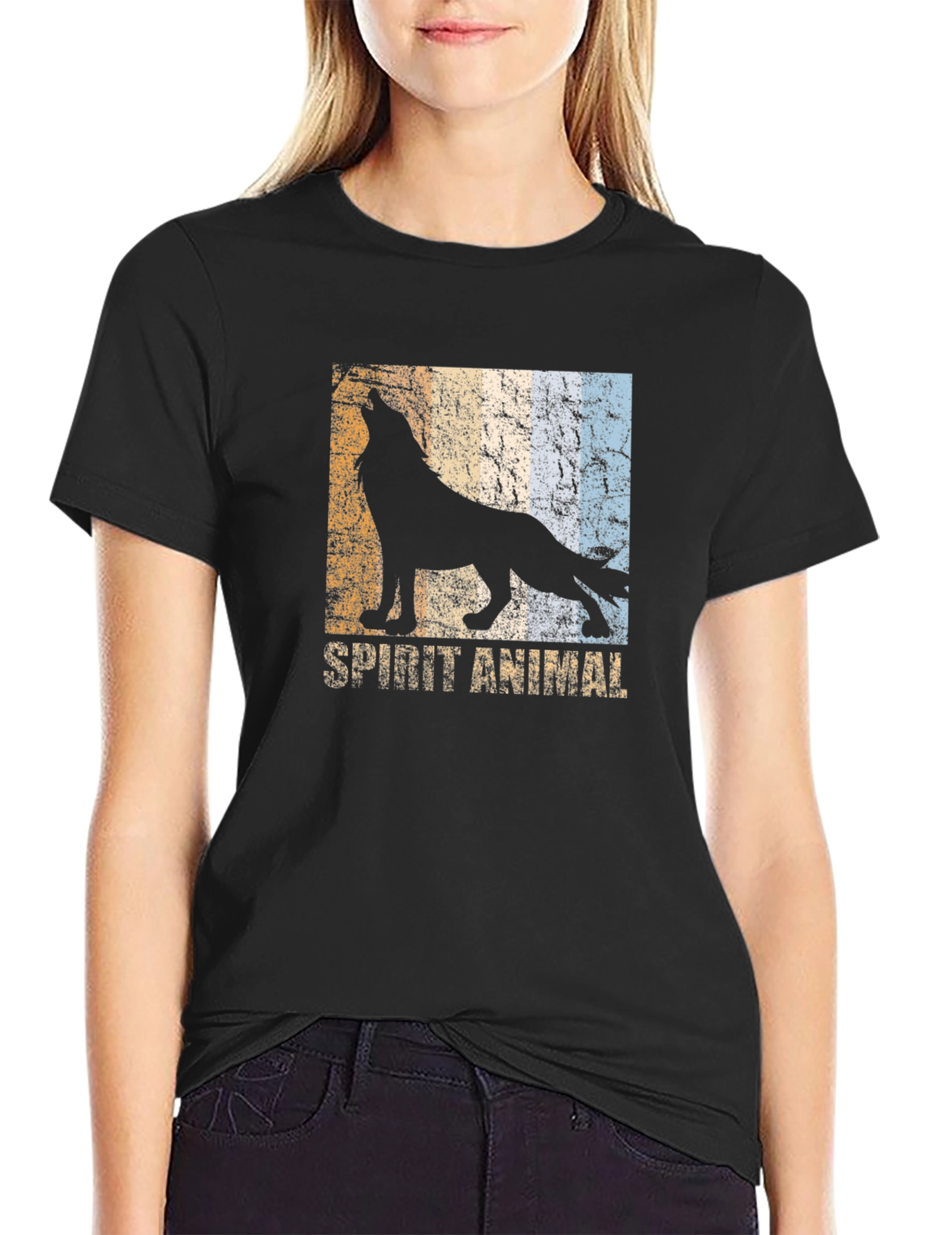 Spirit Animal Wolf Graphic T-Shirt