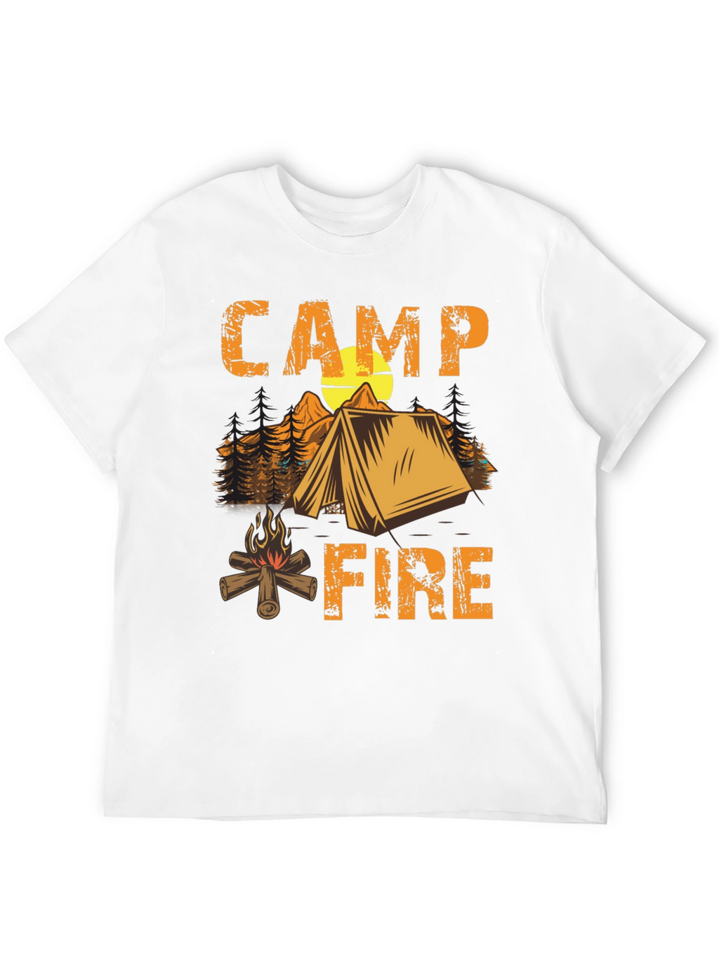 Camping Campfire T-Shirt - Nature Adventure Tee
