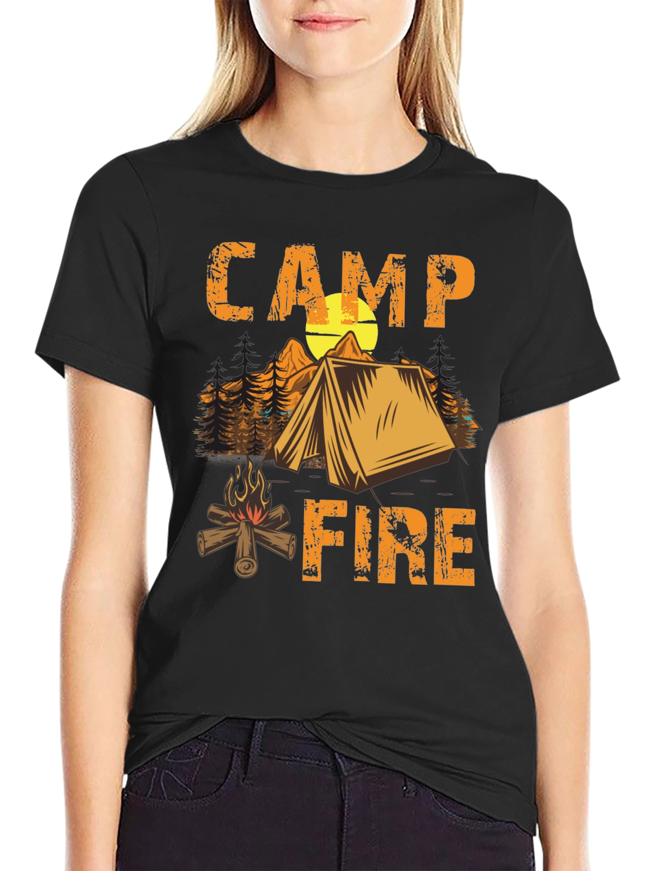Camping Campfire T-Shirt - Nature Adventure Tee