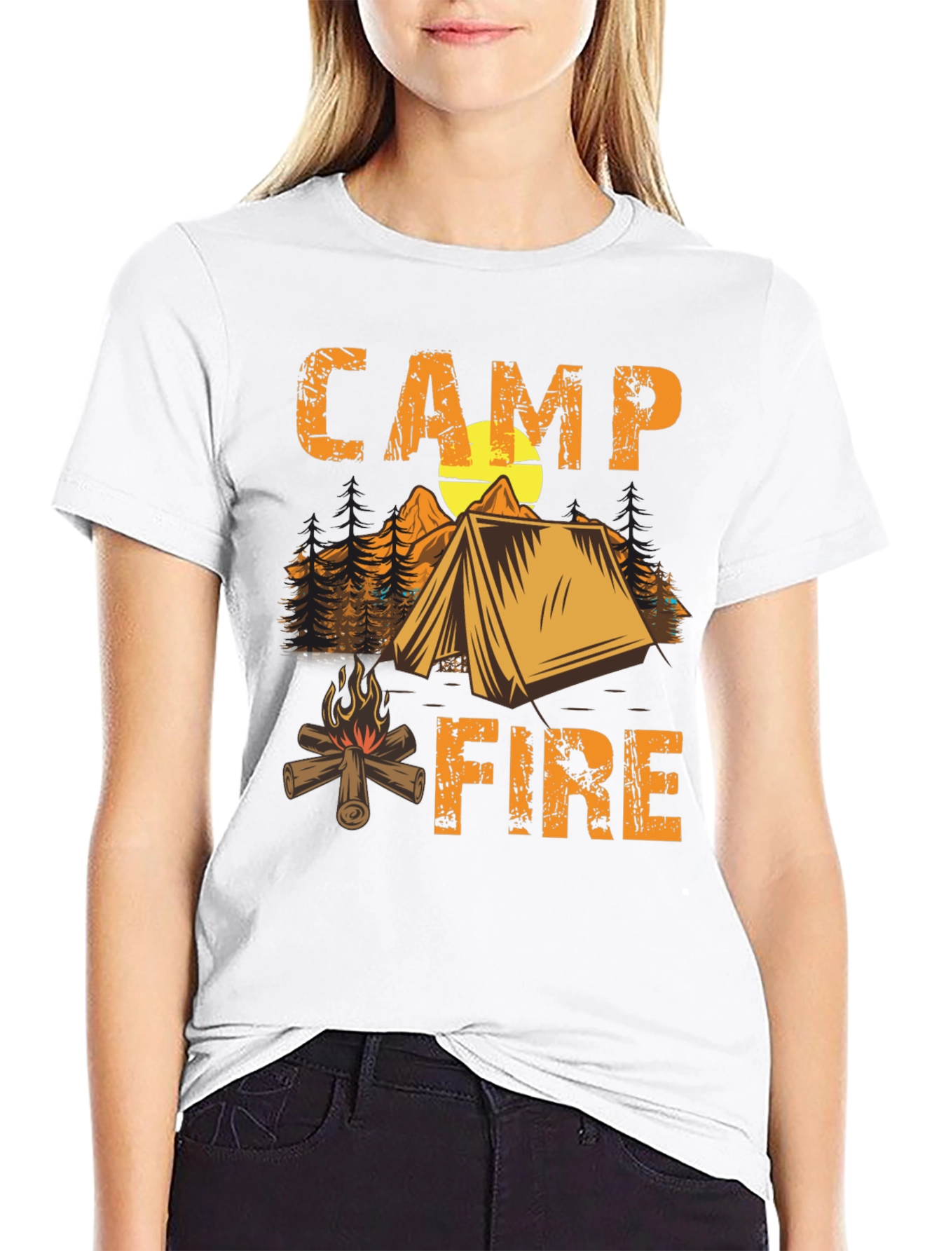 Camping Campfire T-Shirt - Nature Adventure Tee