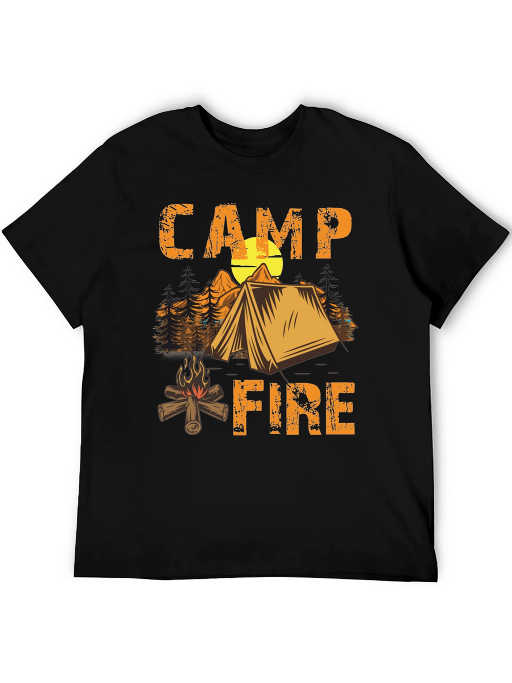 Camping Campfire T-Shirt - Nature Adventure Tee