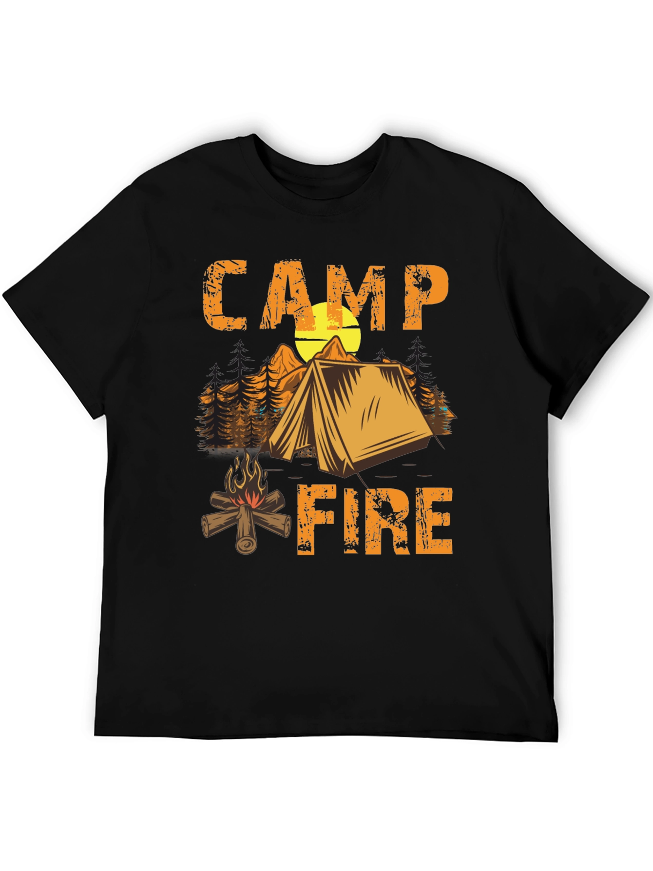 Camping Campfire T-Shirt - Nature Adventure Tee