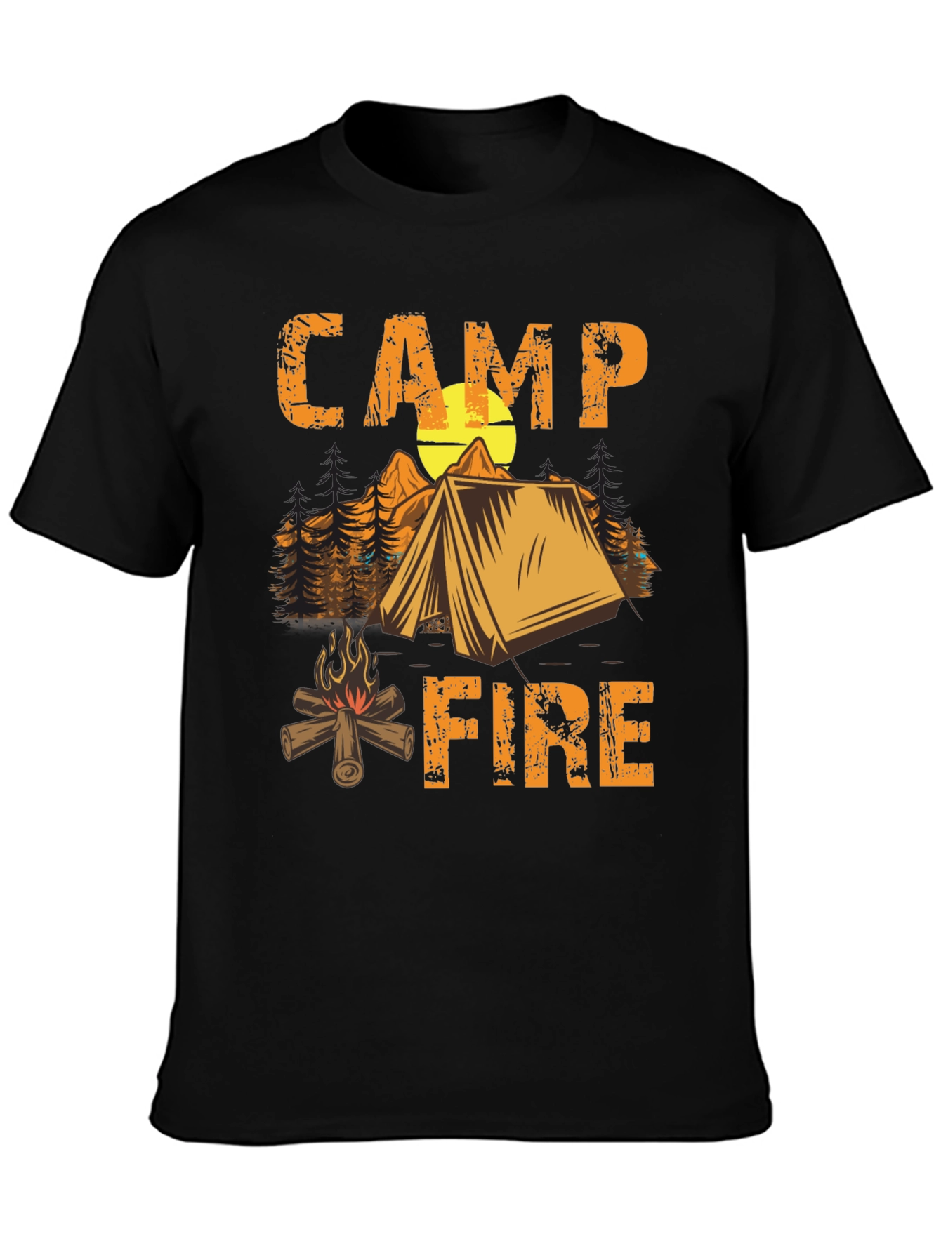 Camping Campfire T-Shirt - Nature Adventure Tee