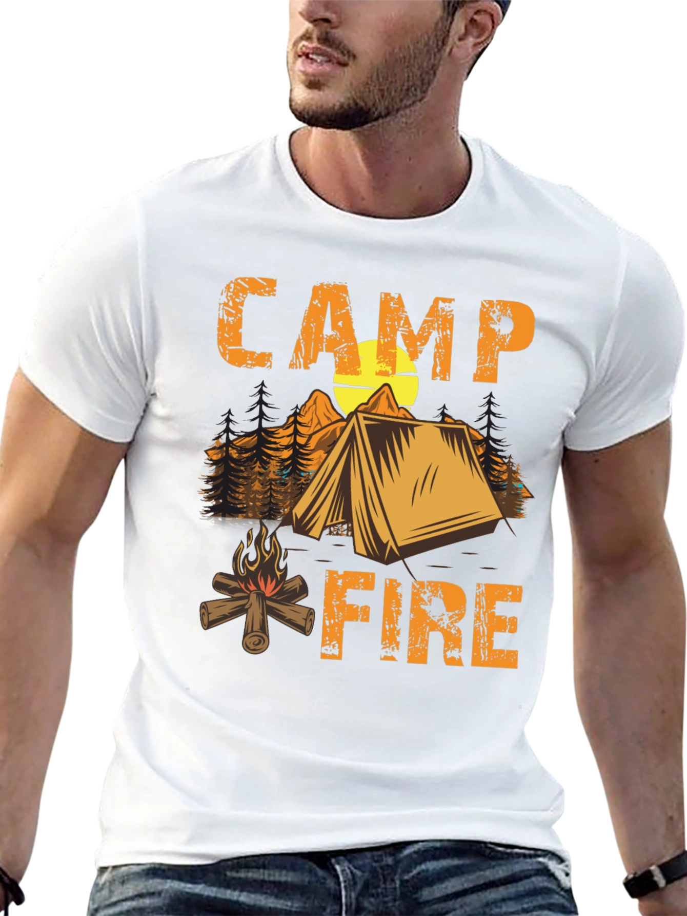 Camping Campfire T-Shirt - Nature Adventure Tee