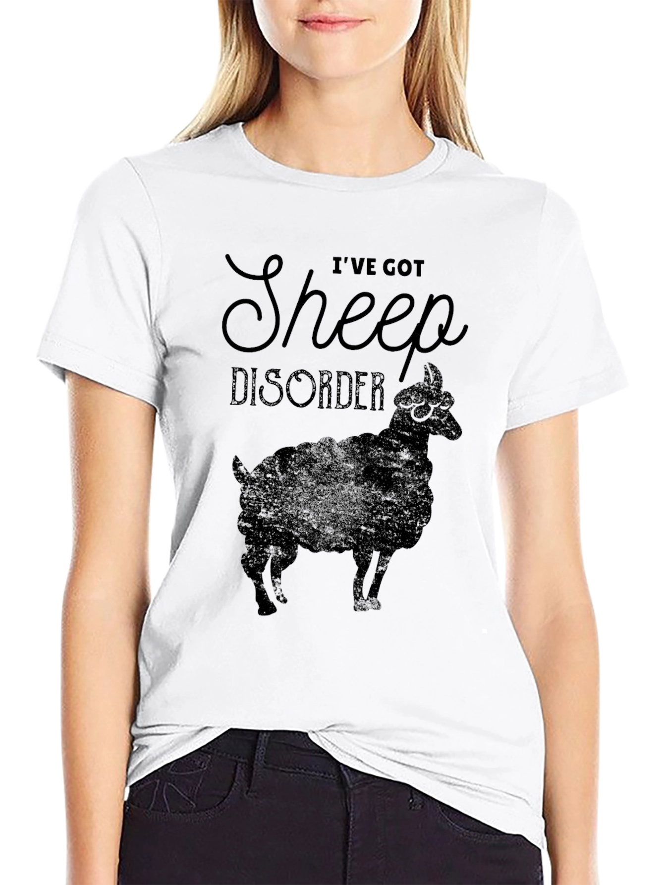 Ive Got Sheep Disorder Black T-Shirt