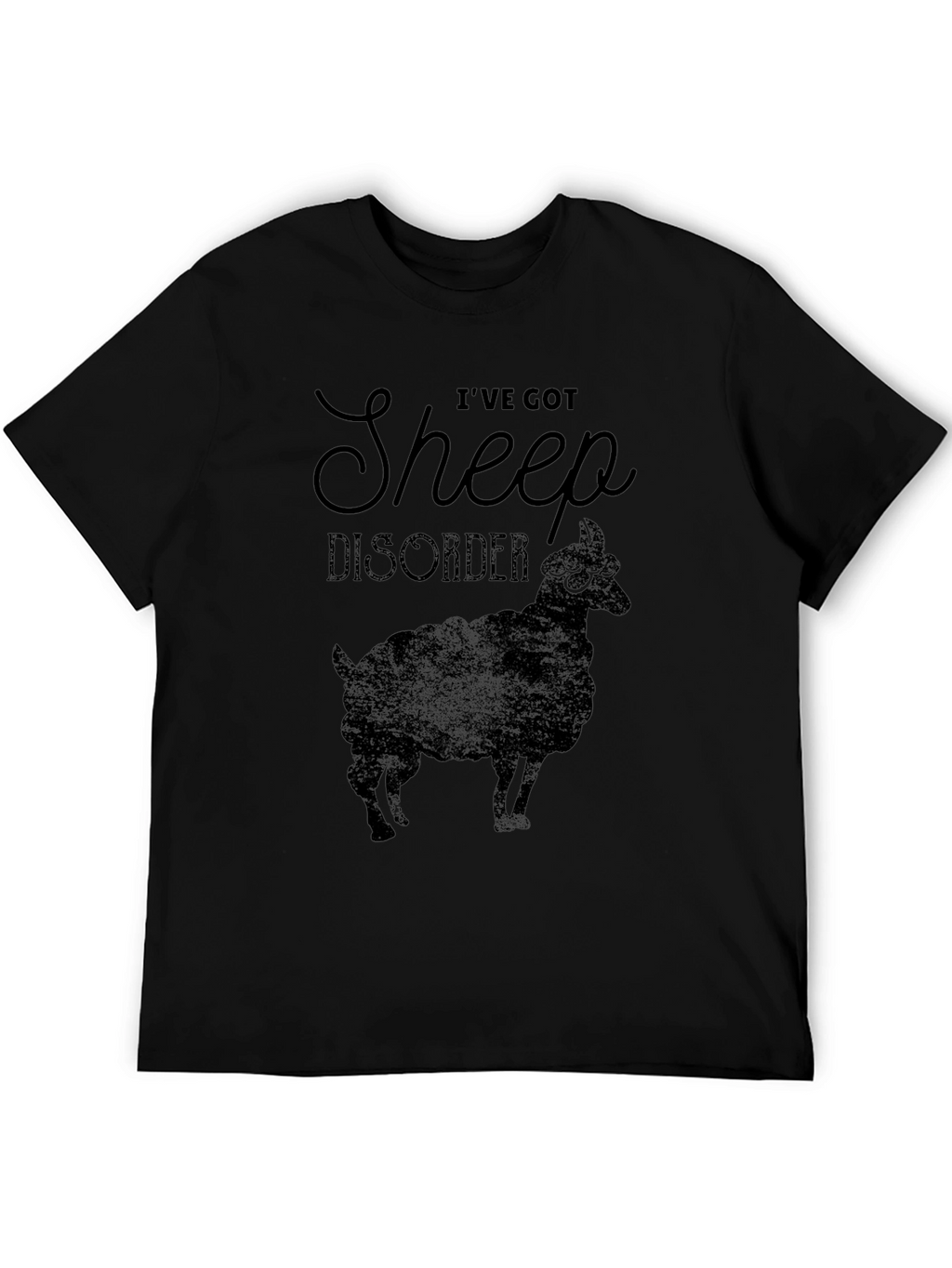 Ive Got Sheep Disorder Black T-Shirt
