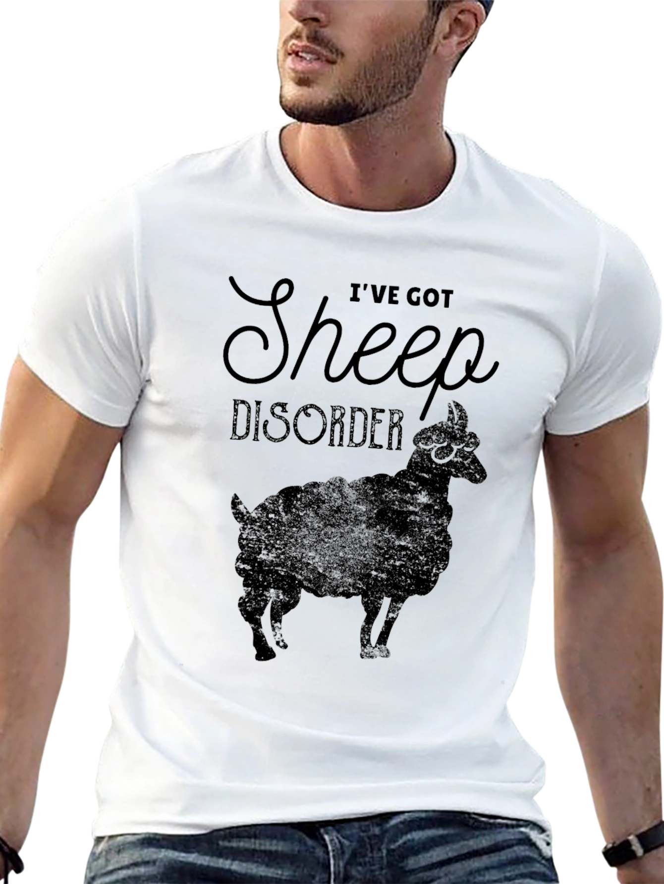 Ive Got Sheep Disorder Black T-Shirt