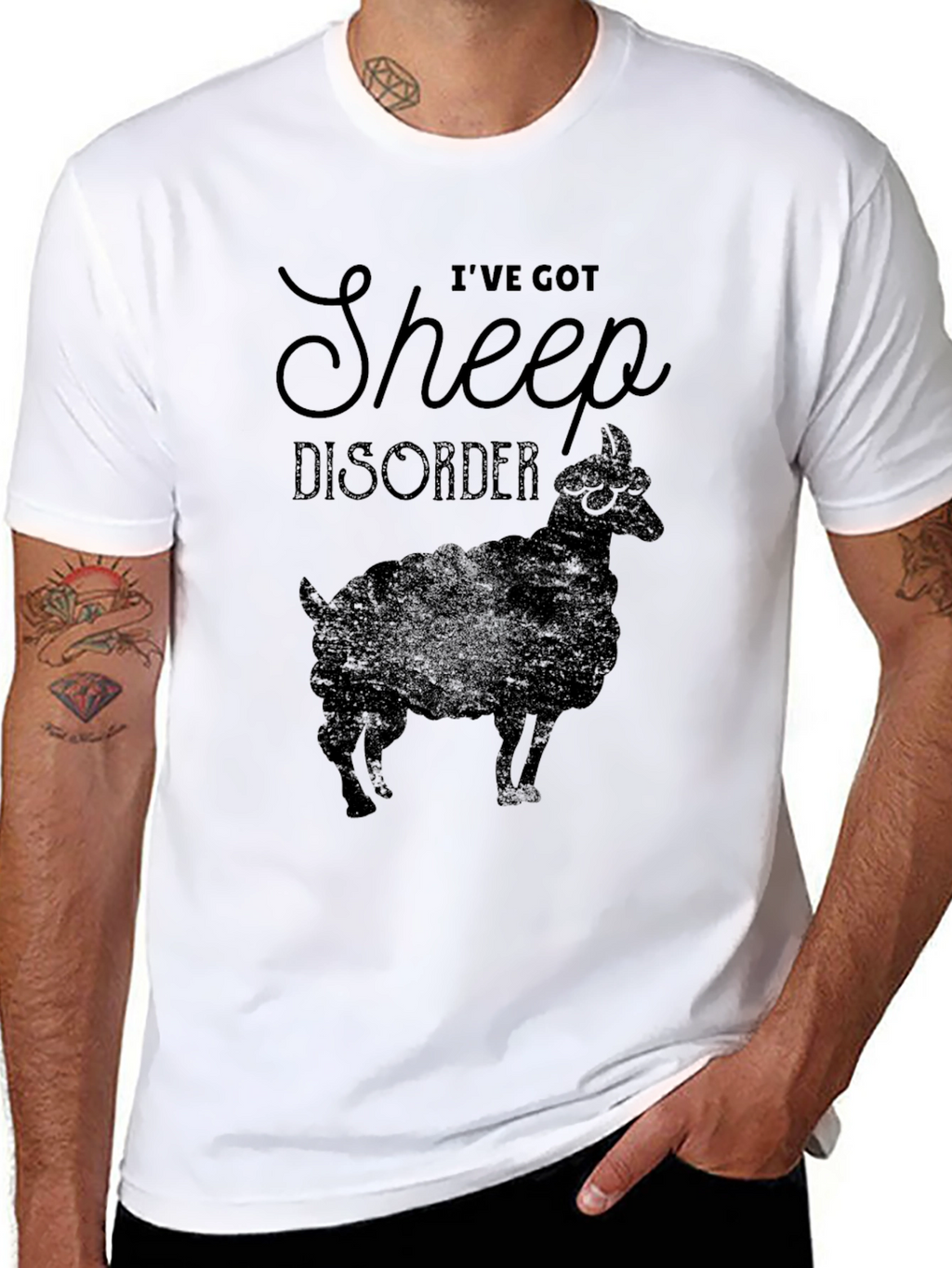 Ive Got Sheep Disorder Black T-Shirt