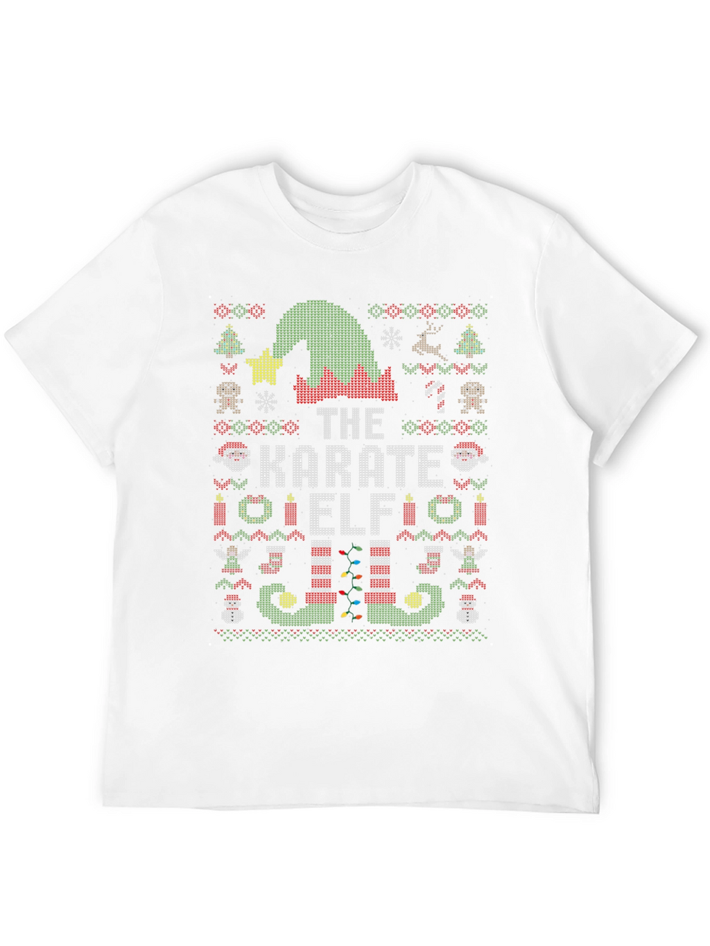 The Karate Elf Christmas Ugly Sweater T-Shirt