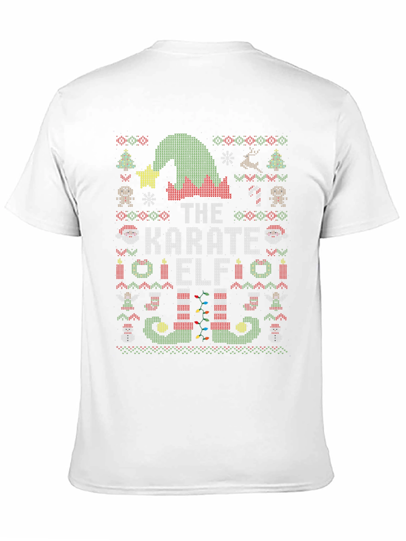 The Karate Elf Christmas Ugly Sweater T-Shirt