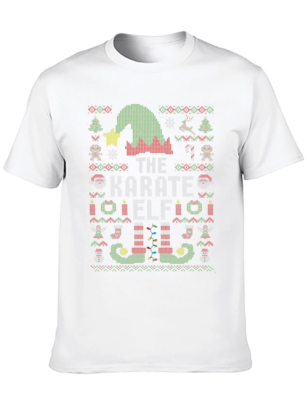 The Karate Elf Christmas Ugly Sweater T-Shirt