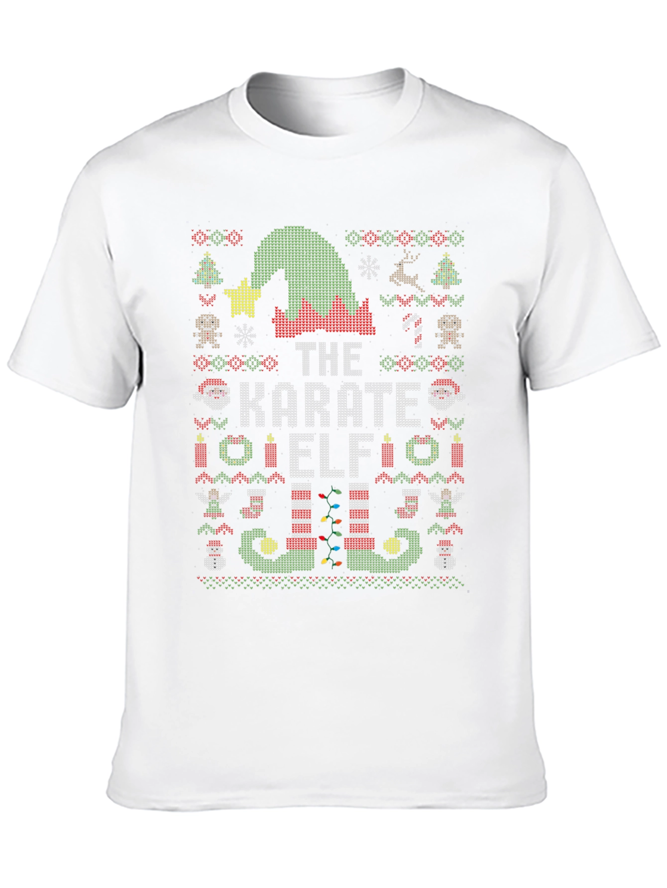 The Karate Elf Christmas Ugly Sweater T-Shirt