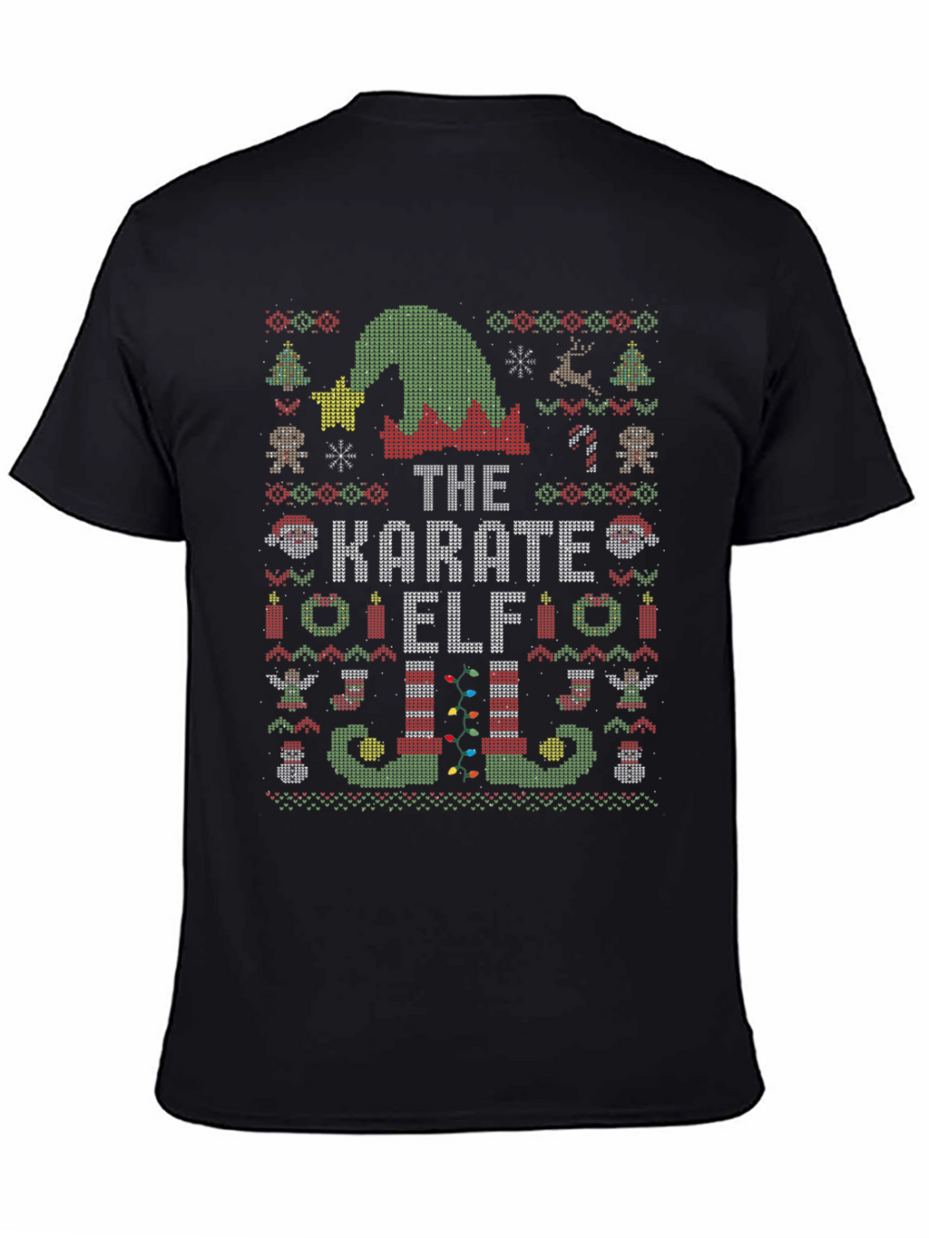 The Karate Elf Christmas Ugly Sweater T-Shirt