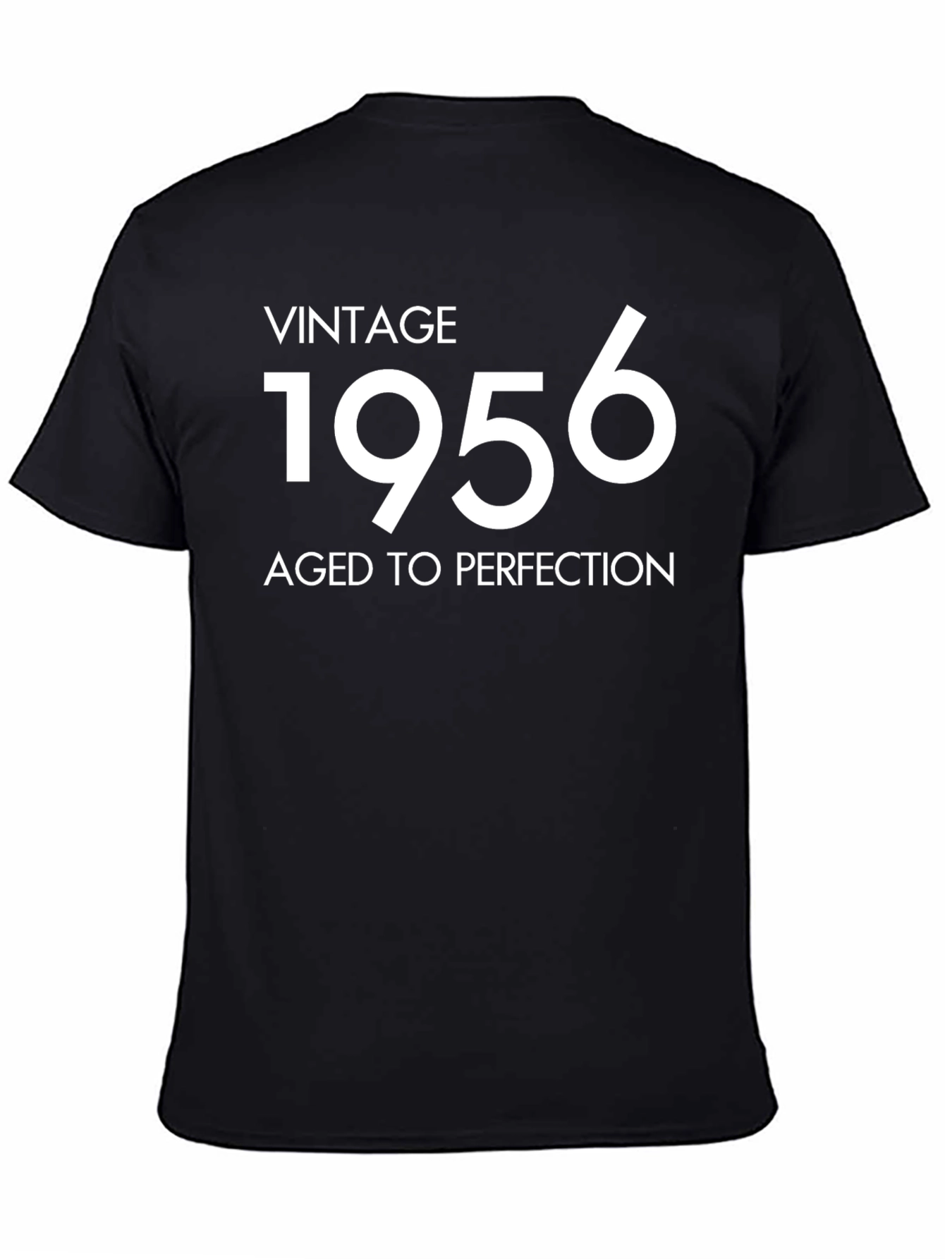 Vintage 1956 Aged to Perfection Black T-Shirt