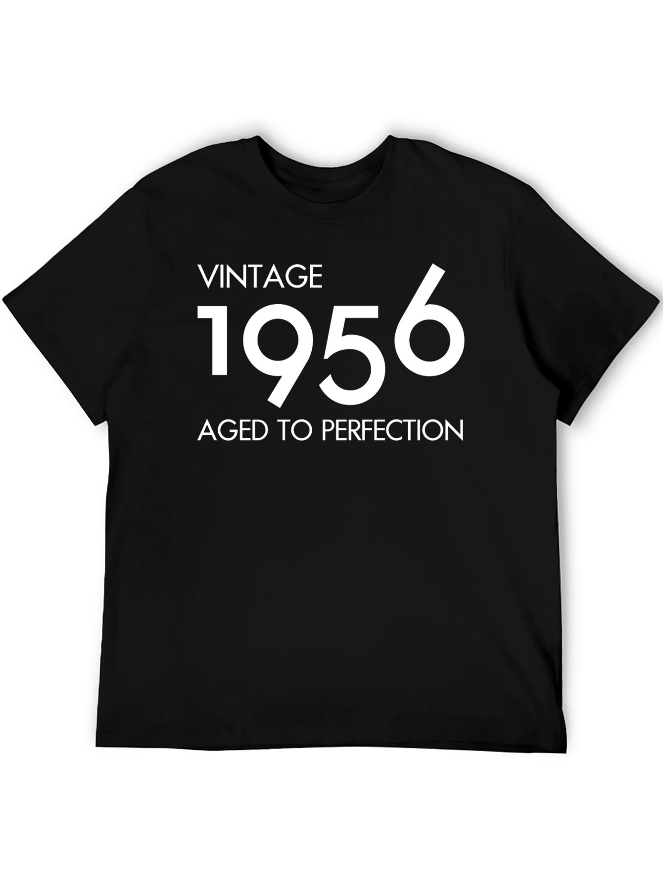 Vintage 1956 Aged to Perfection Black T-Shirt