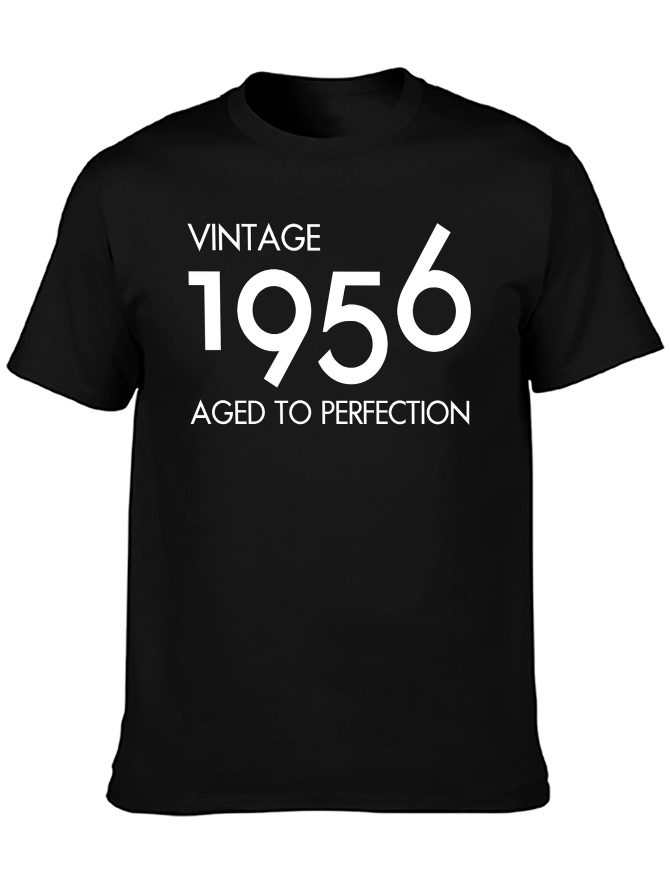 Vintage 1956 Aged to Perfection Black T-Shirt