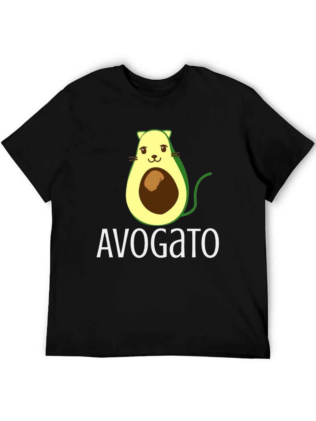 Avogato T-Shirt - Avocado Cat Graphic Tee