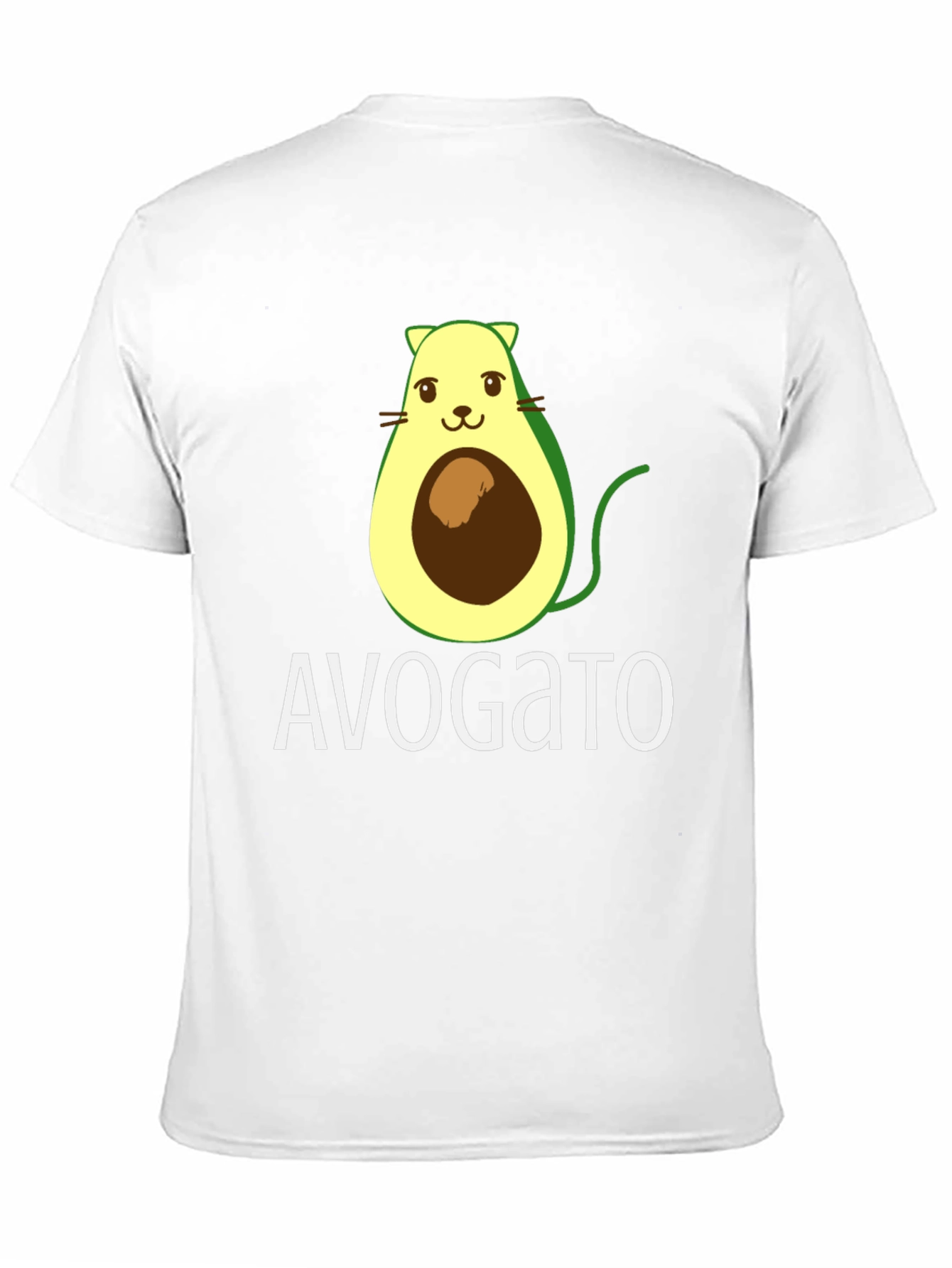 Avogato T-Shirt - Avocado Cat Graphic Tee