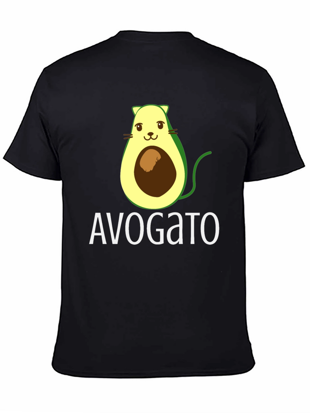 Avogato T-Shirt - Avocado Cat Graphic Tee