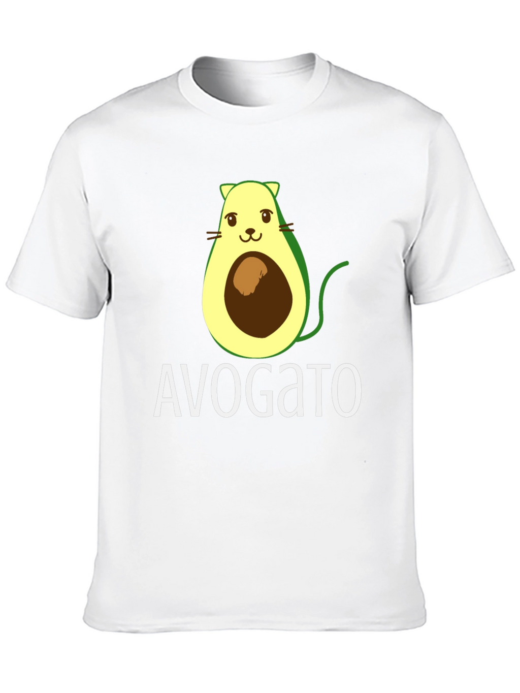 Avogato T-Shirt - Avocado Cat Graphic Tee