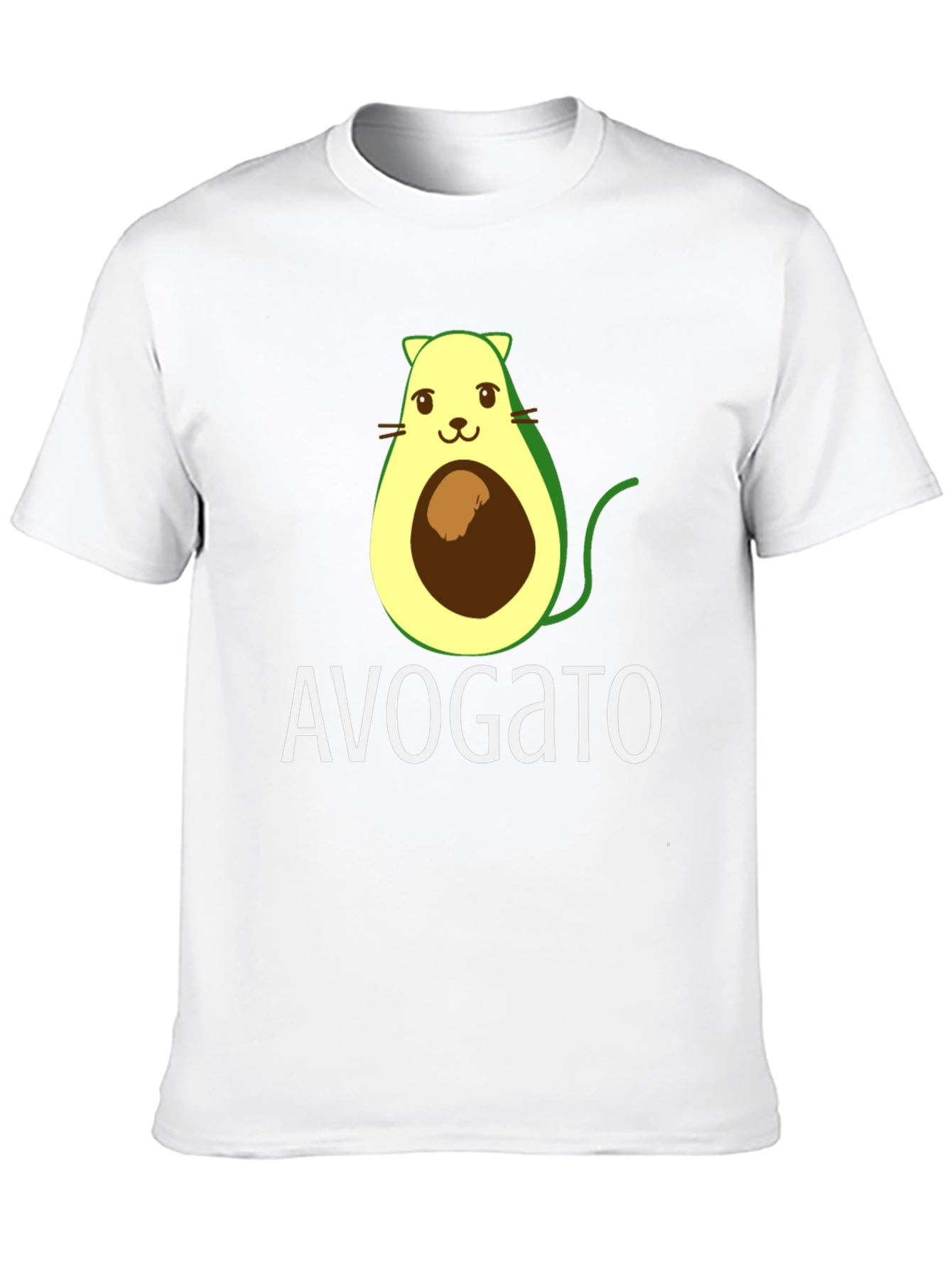 Avogato T-Shirt - Avocado Cat Graphic Tee