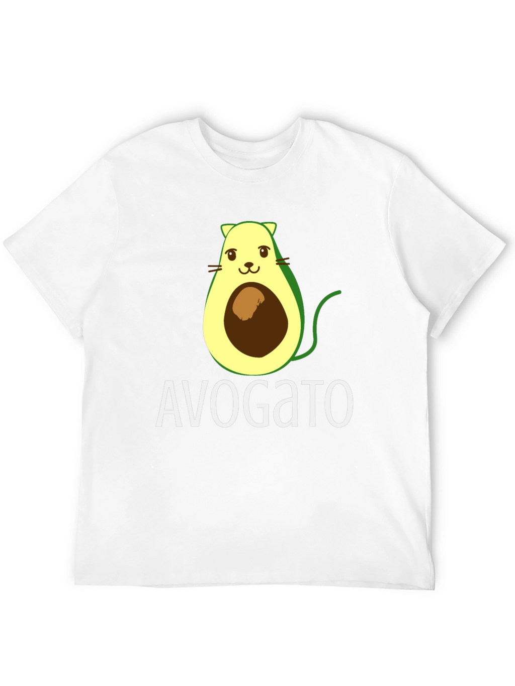Avogato T-Shirt - Avocado Cat Graphic Tee