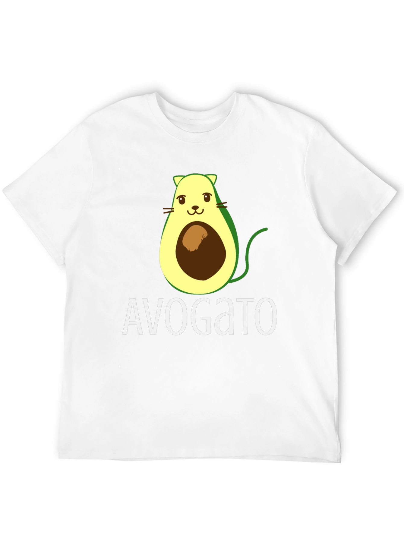 Avogato T-Shirt - Avocado Cat Graphic Tee