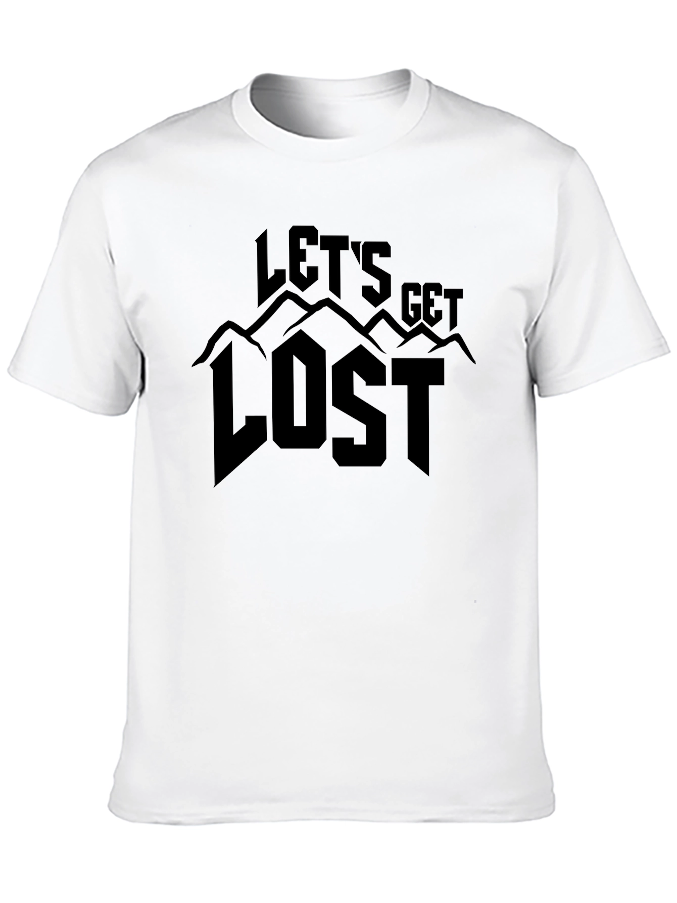 Lets Get Lost Graphic T-Shirt - Adventure Awaits!