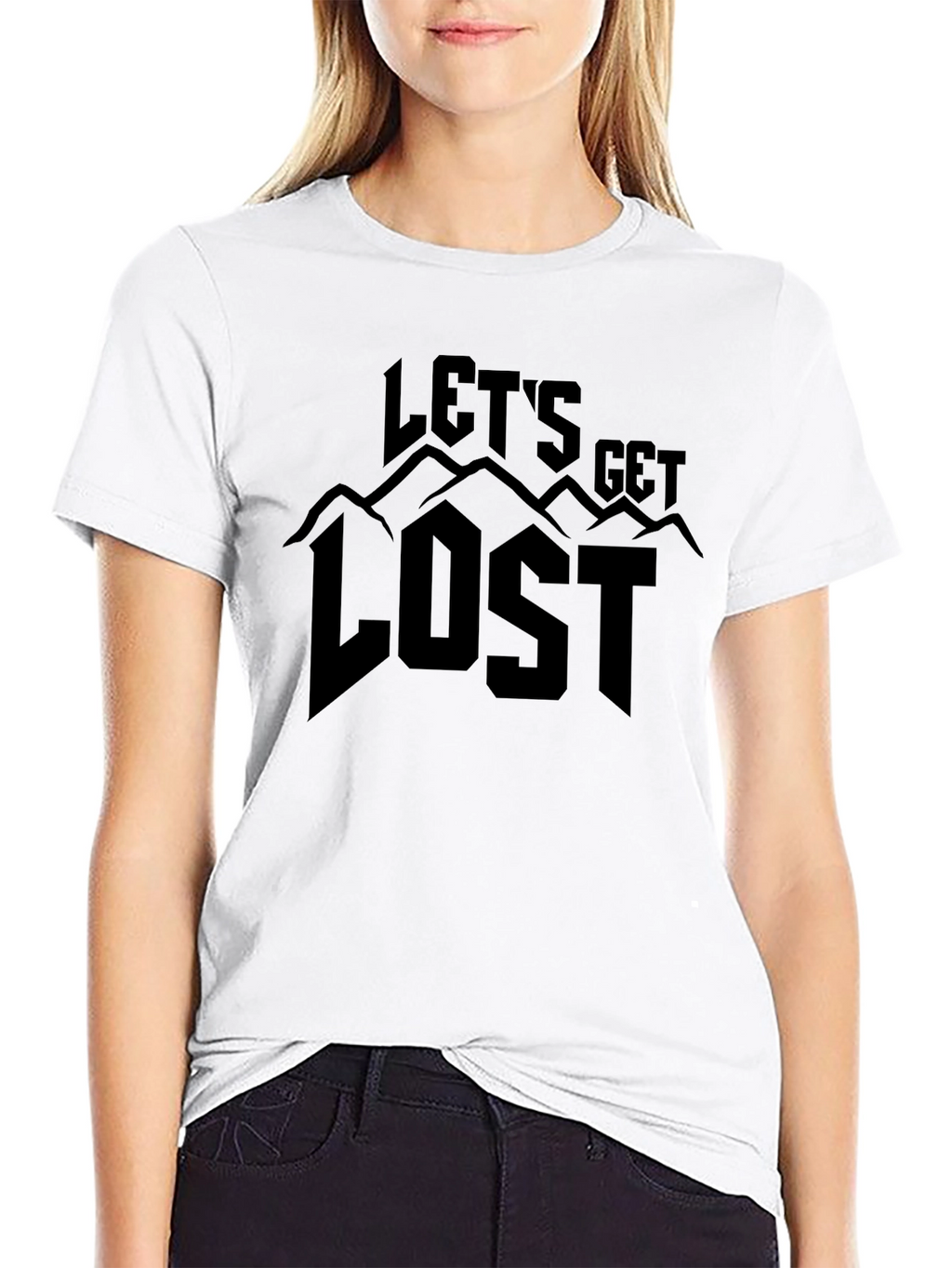 Lets Get Lost Graphic T-Shirt - Adventure Awaits!