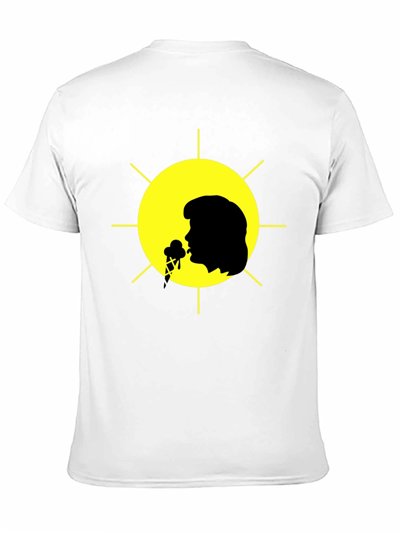 Elvis Presley Ice Cream Sun Black T-Shirt