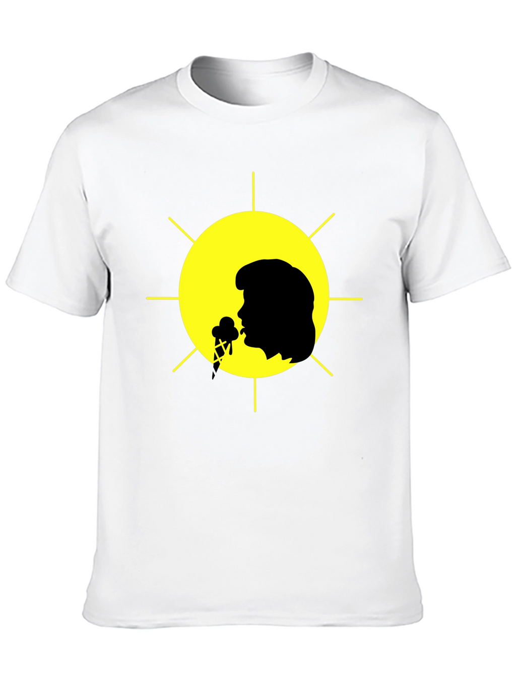 Elvis Presley Ice Cream Sun Black T-Shirt