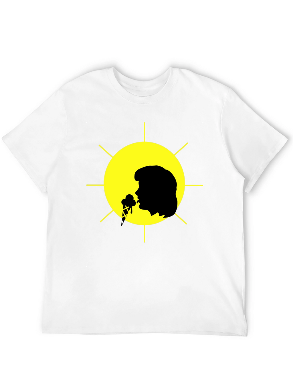 Elvis Presley Ice Cream Sun Black T-Shirt