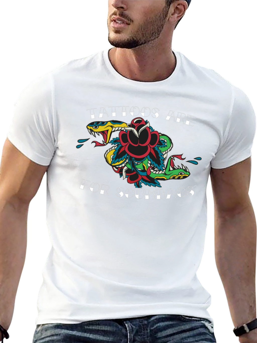 Tattoos Are for Scumbags Graphic Tee
