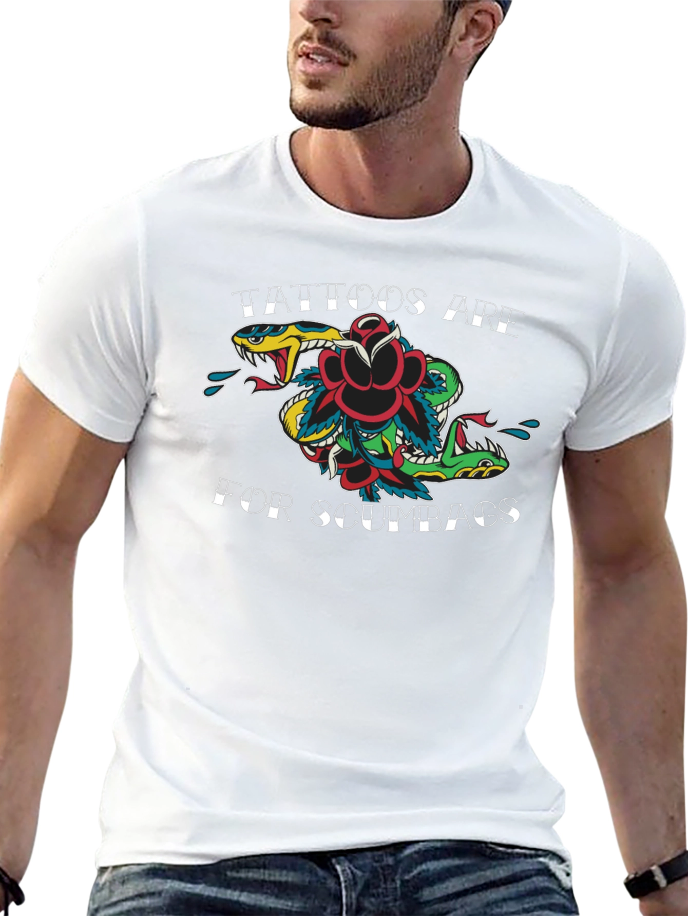 Tattoos Are for Scumbags Graphic Tee