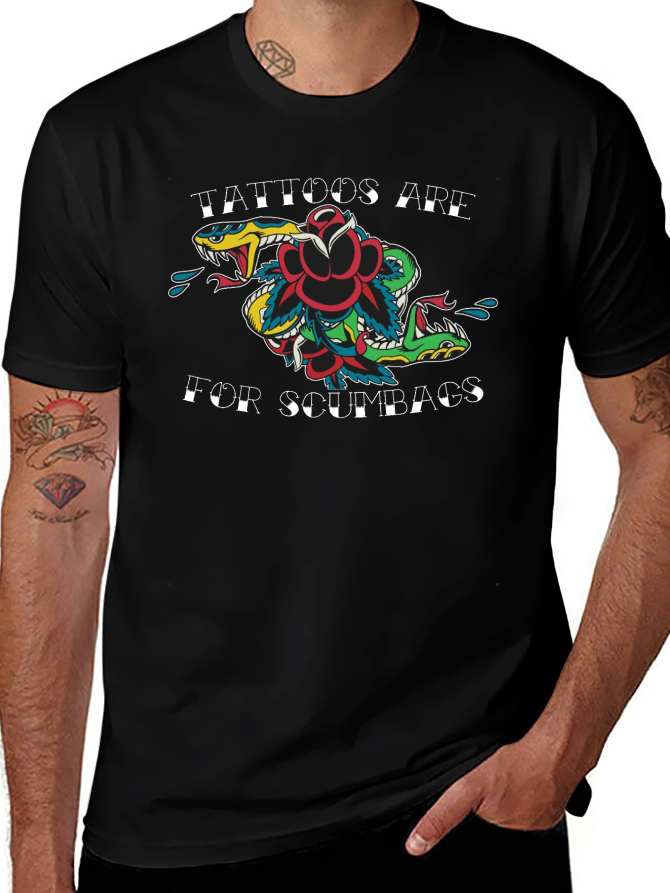 Tattoos Are for Scumbags Graphic Tee